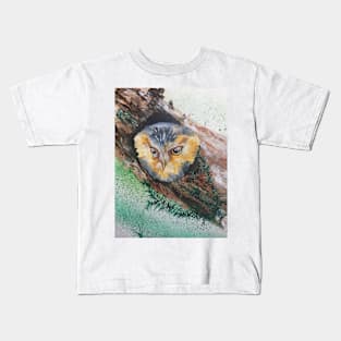 Peeping Owl Kids T-Shirt